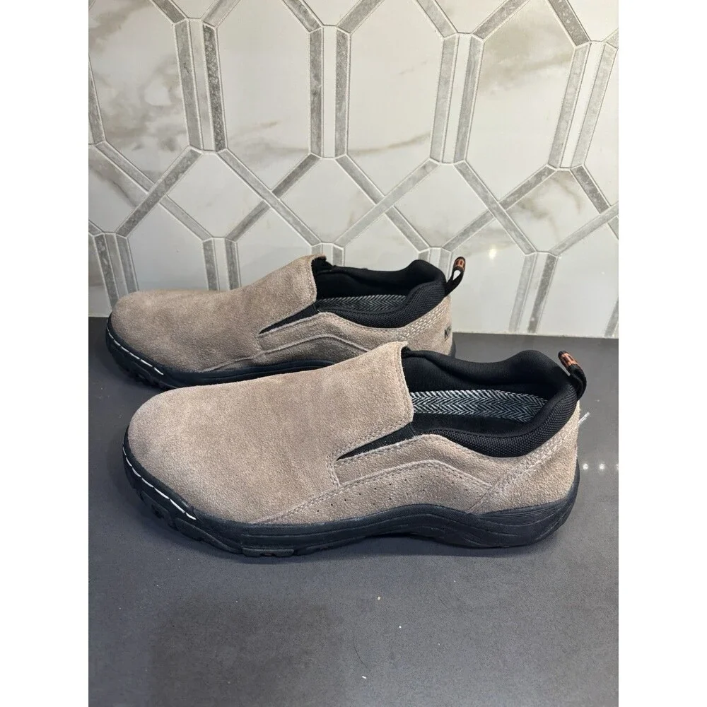 Khombu Men’s Slip-On Liam Memory Foam Shoes Tan Suede Size 10M